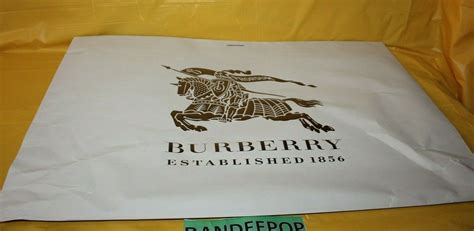 Gigantic Burberry Established 1856 Borsa della spesa vuota 27,5 